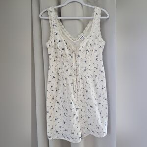 NWT Cotton:On Floral Lace-Trimmed Dress